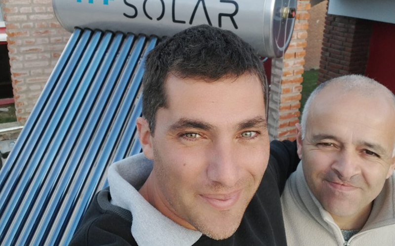 Cristian Alvarez instalación termotanque solar